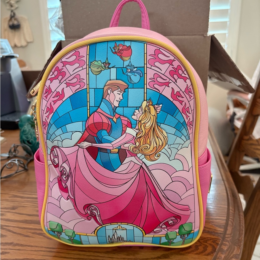 Aurora Stained Glass Loungefly Backpack